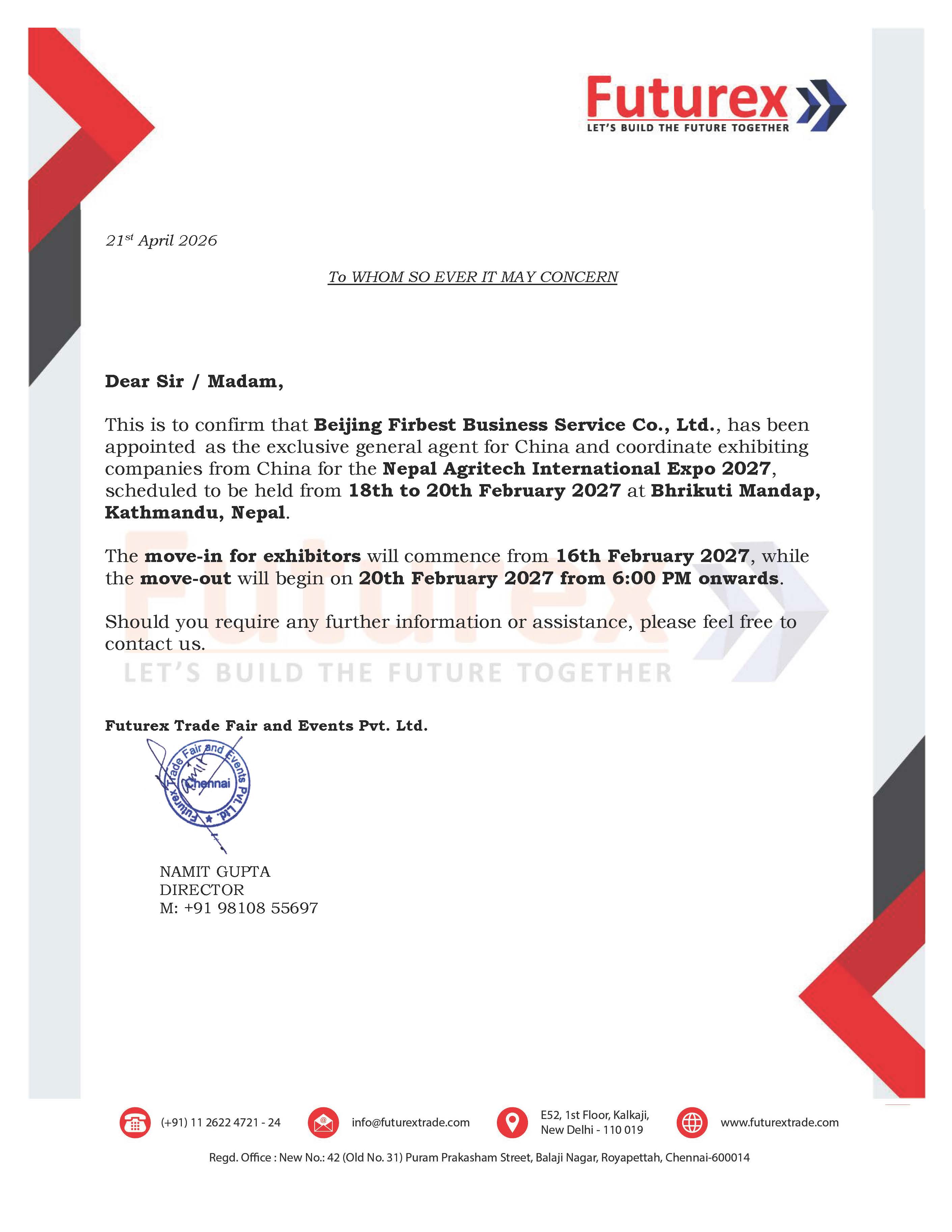 Firbest confirmation letter _ 